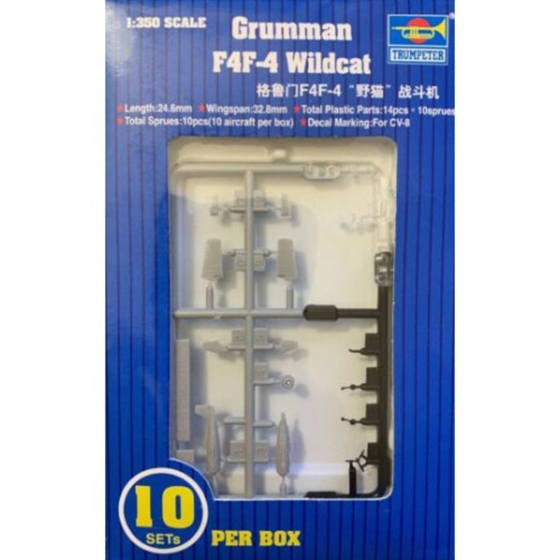 Trumpeter - 1/350 Grumman F4F-4 Wildcat (10pcs. box)