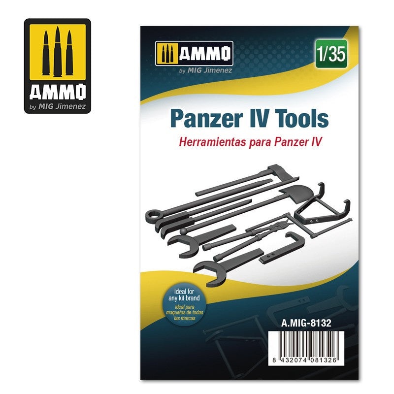 AMMO 8132 - 1/35 Panzer IV Tools (Resin)
