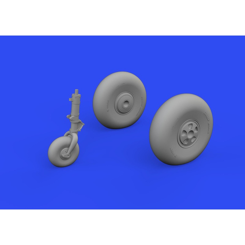 Eduard - 1/48 Beaufort Mk.I Wheels Brassin set (for ICM) 648830
