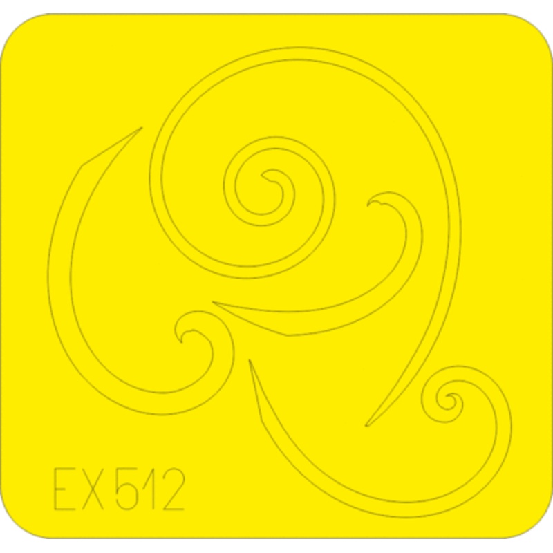 Eduard - 1/48 Bf 109G spinner spirals  Masking sheet (for Eduard) EX512
