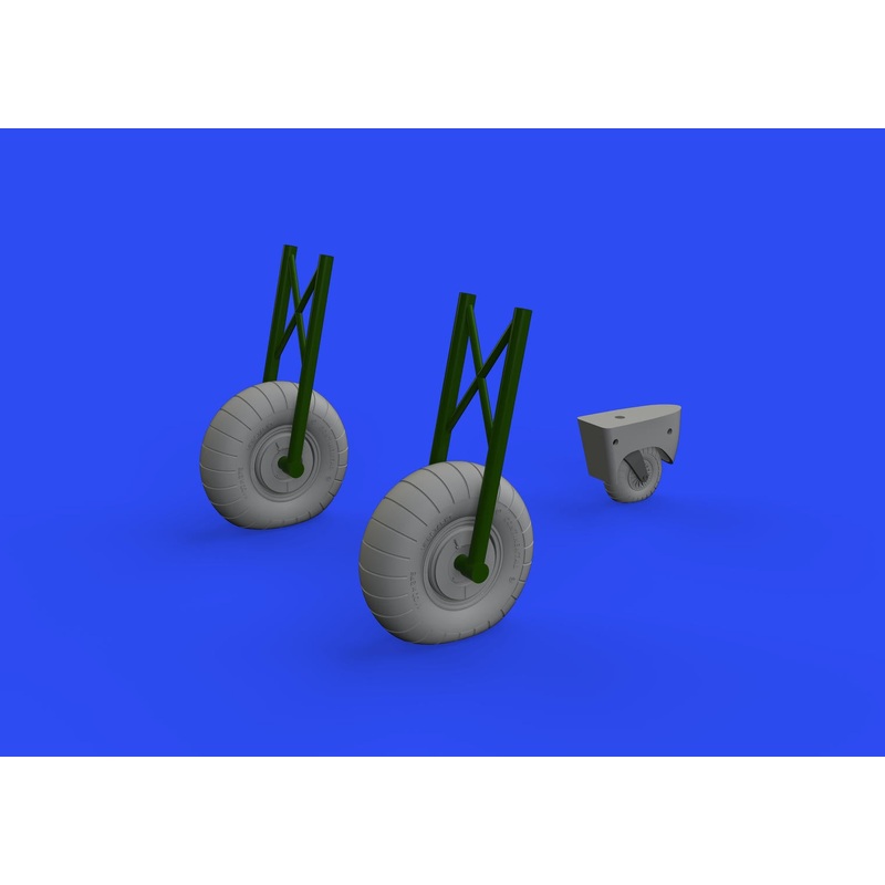 Eduard - 1/48 Do 17Z Wheels Brassin set (for Eduard/for ICM) 648608