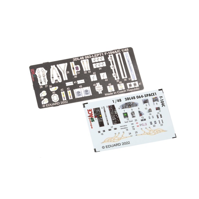 Eduard - 1/48 F-104C SPACE set (for Kinetic) 3DL48064