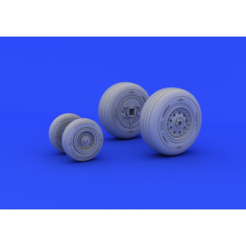 Eduard - 1/48 F-4J Wheels  Brassin set (for Academy) 648253