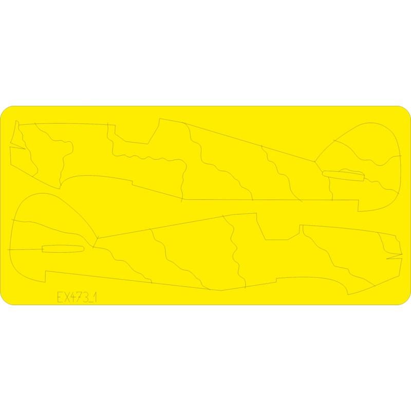 Eduard - 1/48 Hurricane Camo Scheme B  Masking sheet (for Airfix) EX473