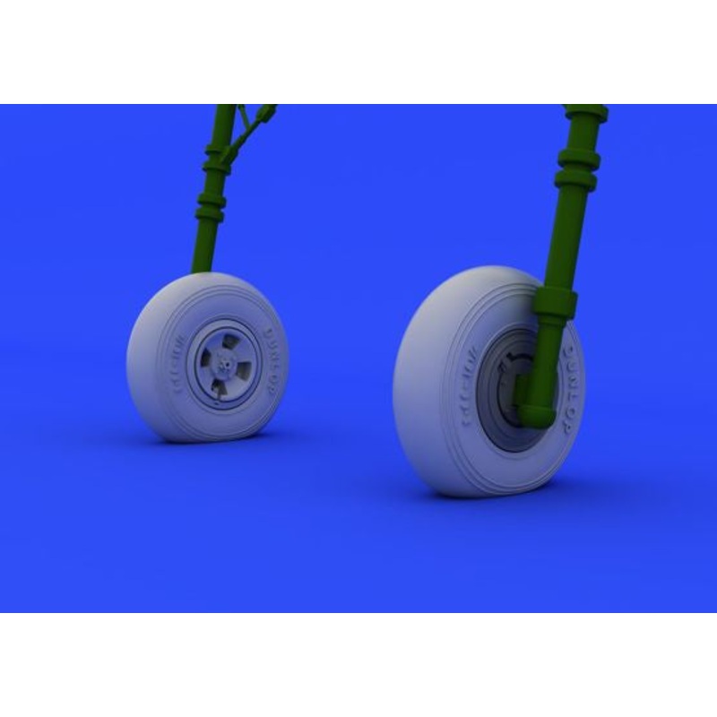 Eduard - 1/48 Hurricane Mk.I Wheels  Brassin set (for Airfix) 648229