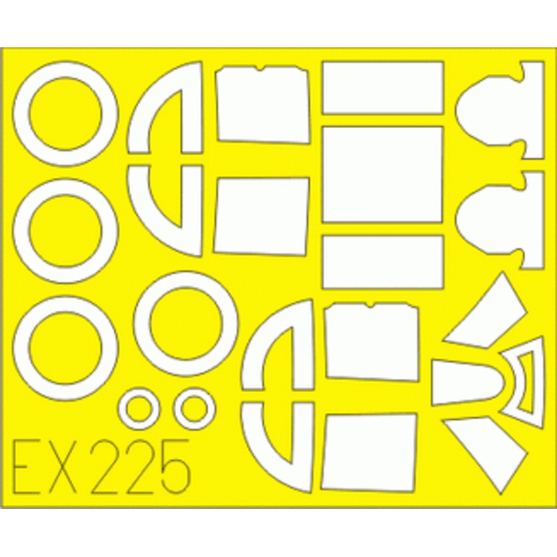 Eduard - 1/48 Lavochkin La-5FN  Masking sheet (for Zvezda) EX225