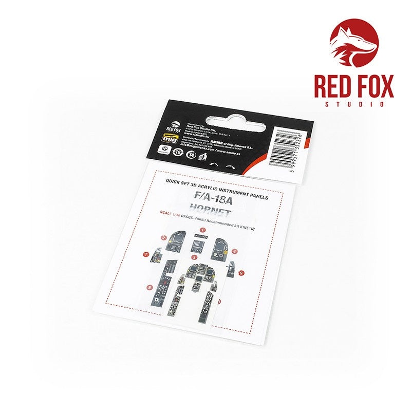 Red Fox Studio 48083 - 1/48 F/A-18A Hornet (for Kinetic kit)