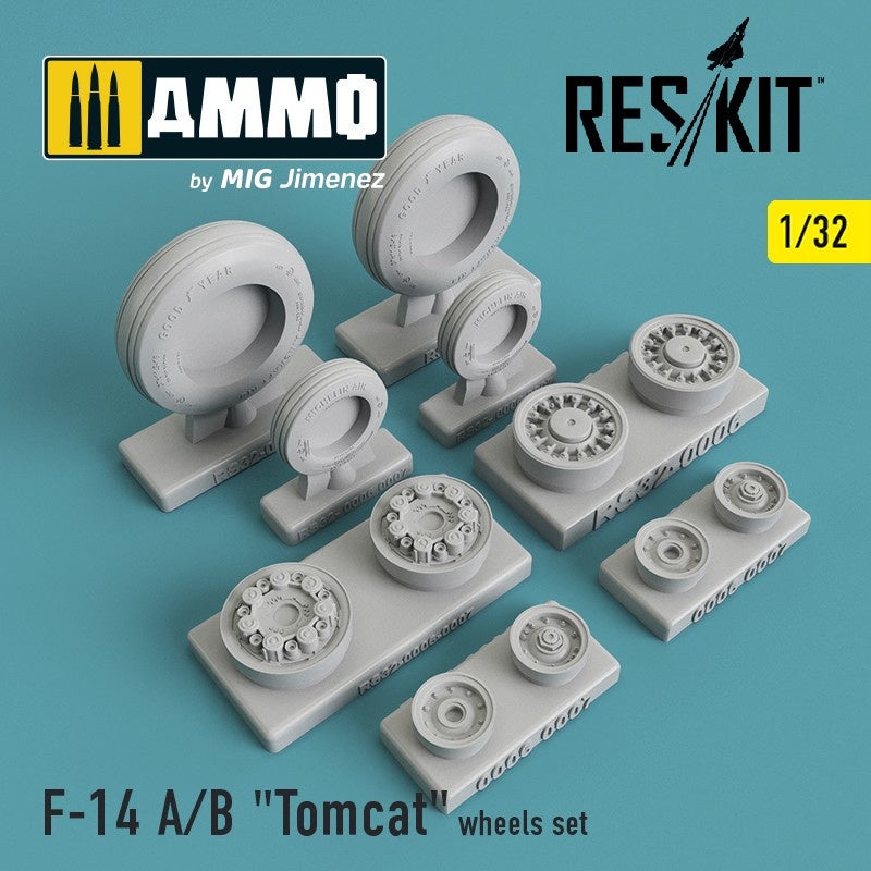 Reskit - 1/32 Grumman F-14 A/B "Tomcat" Wheels Set (RS32-0006)