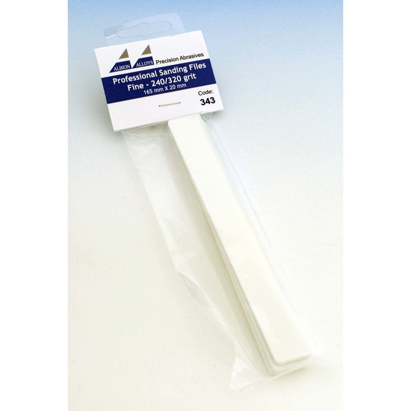 Albion Alloys - 343 Sanding Files Fine 240/320 Grit (3)
