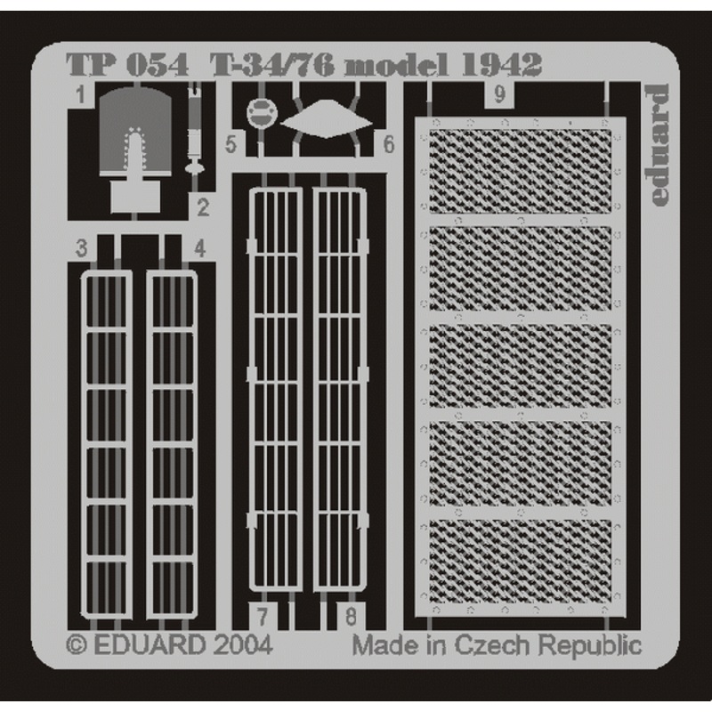 Eduard - 1/35 T-34/76 Model 1942 (Photo-etched) (for Tamiya) TP054