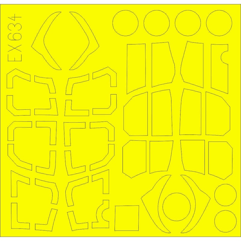 Eduard - 1/48 He 219 TFace Masking sheet (for Tamiya) EX634