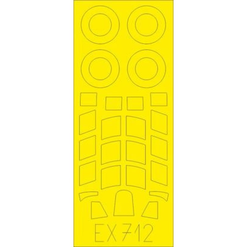 Eduard - 1/48 Hurricane Mk.I Masking sheet (for Airfix) EX712