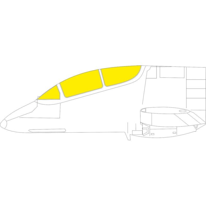 Eduard - 1/48 IA-58A Pucara Masking sheet (for Kinetic) EX788