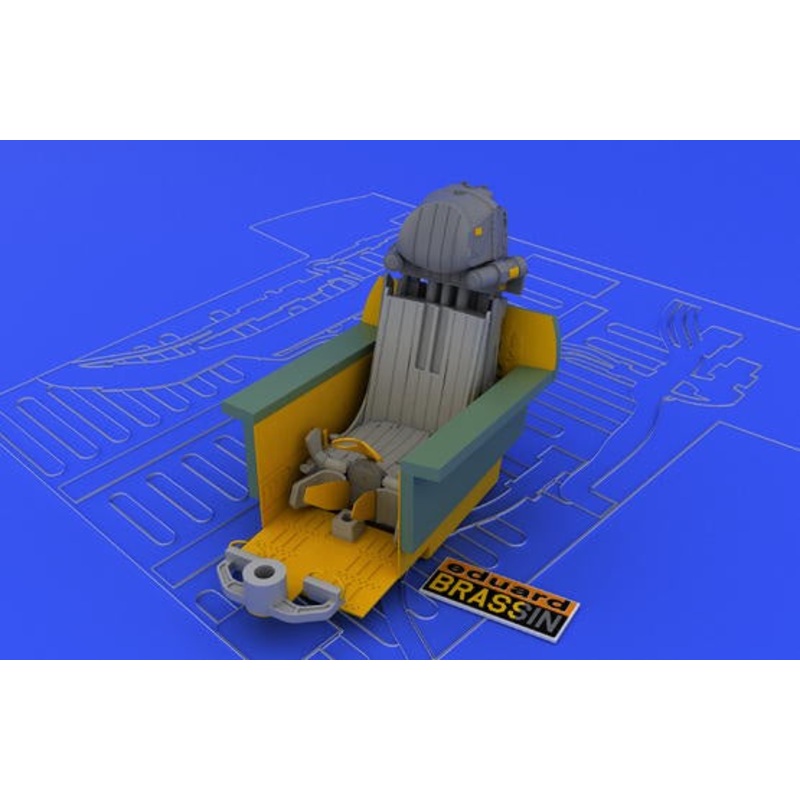 Eduard - 1/48 MiG-29 Seat Late  Brassin set (for Academy) 648034