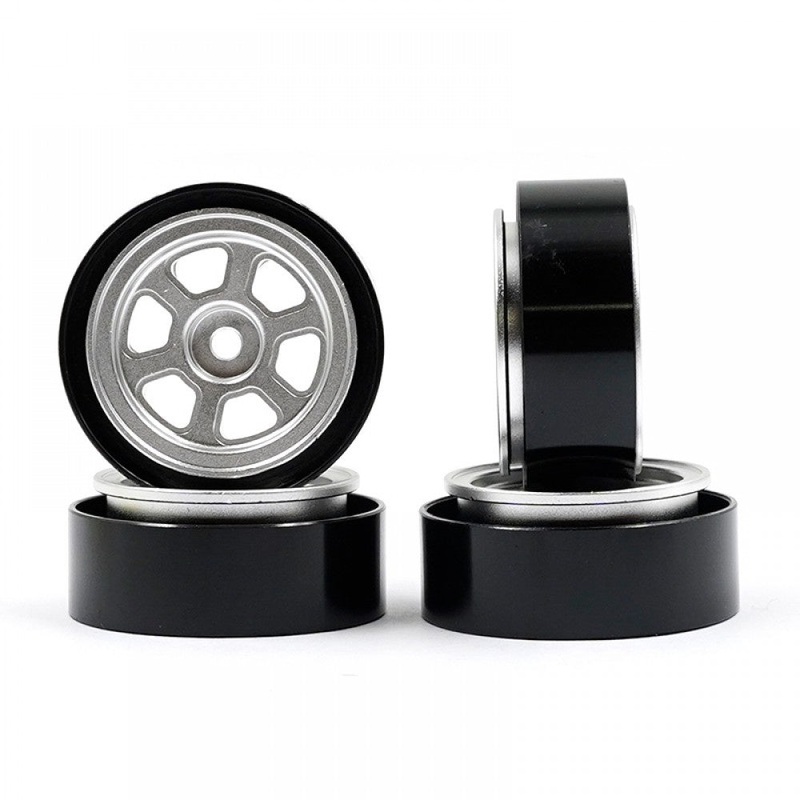 Yeah Racing - Alum. 6 Spoke Beadlock Rim Set