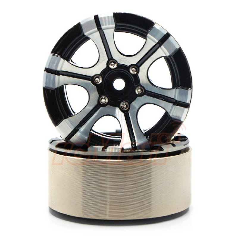 Xtra Speed - 1.9" Aluminium 6 Spoke Heavy Duty Beadlock Wheels (XS-59560)