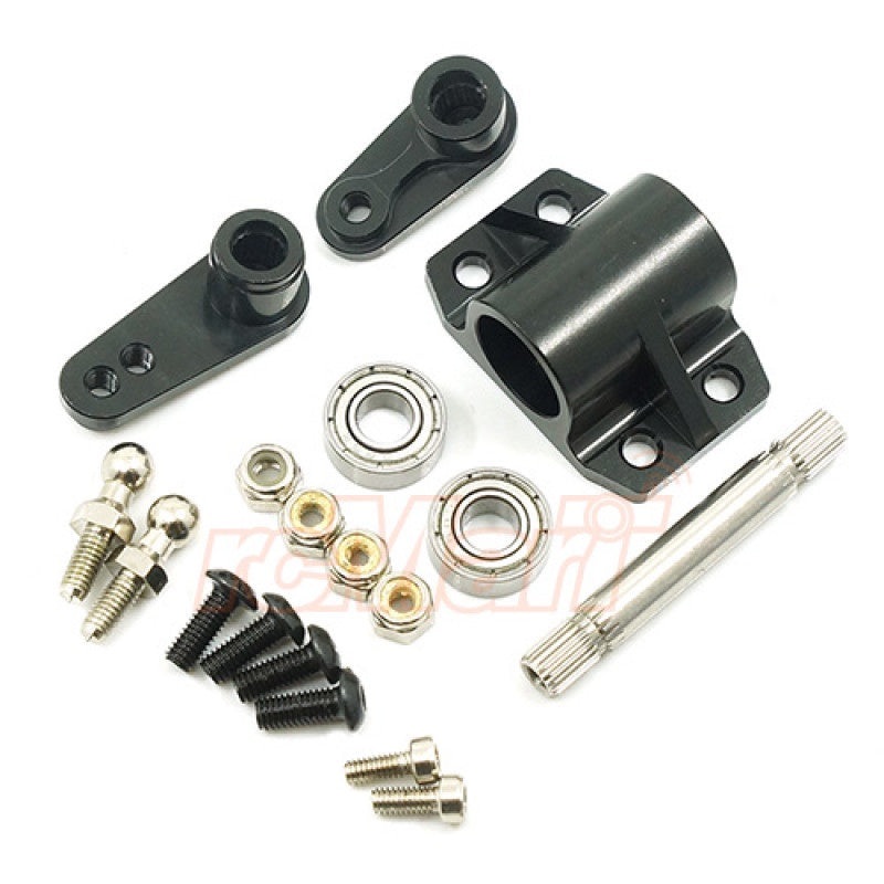 Xtra Speed - Alum. Steering Shaft Set for Tamiya 1/14 Truck (BLK)