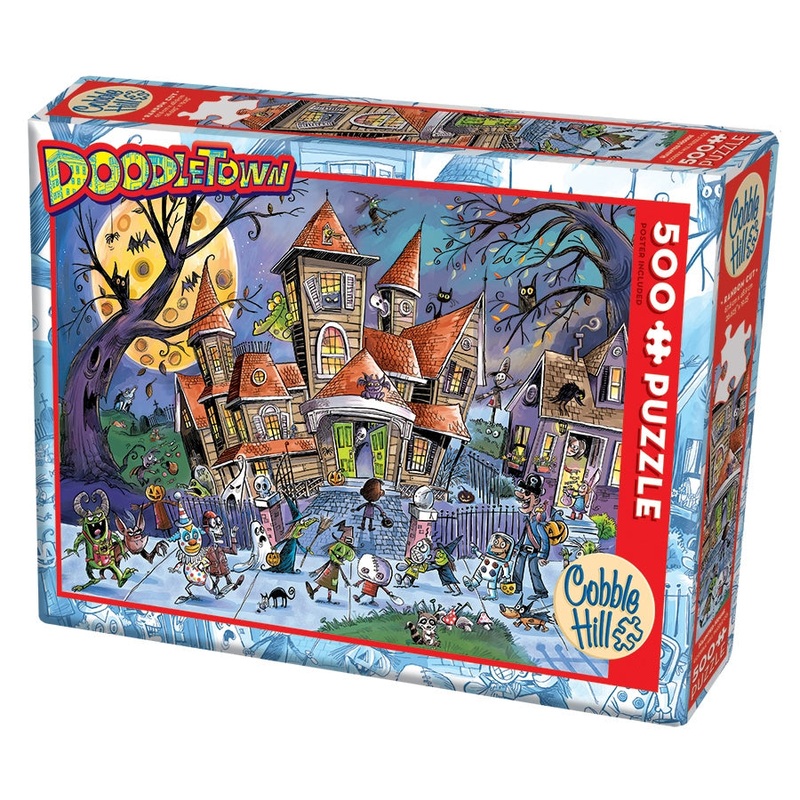 Cobble Hill - DoodleTown: Haunted House (500 pcs)