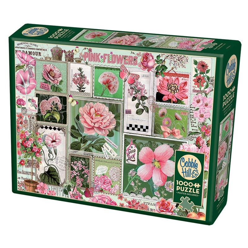Cobble Hill - Pink Flowers (1000pcs)