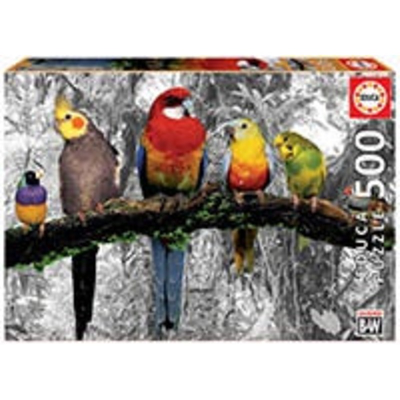 Educa - Birds In The Jungle - Coloured B&W (500pcs)