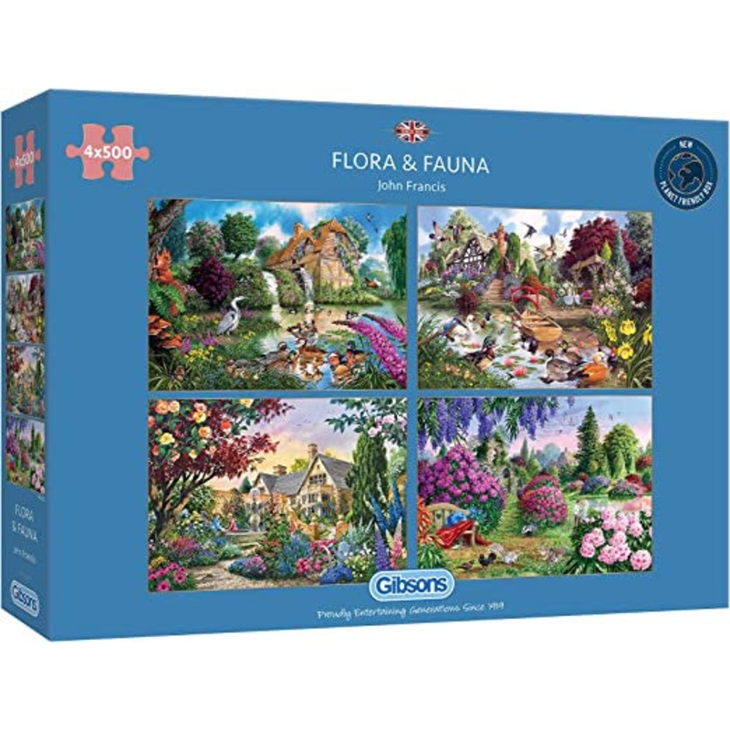 Gibsons - Flora & Fauna (4 x 500 pcs)