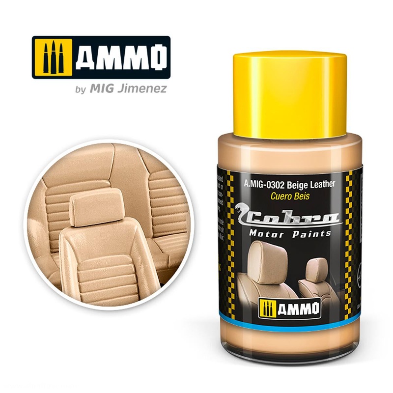 AMMO - 0302 Cobra Motor Beige Leather