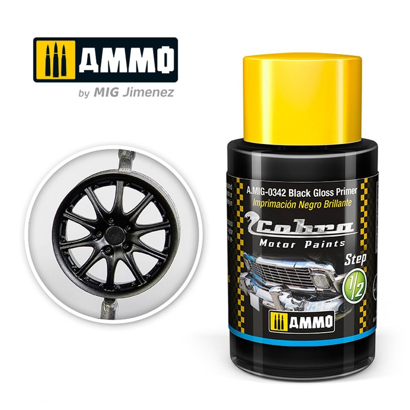 AMMO - 0342 Cobra Motor Black Gloss Primer