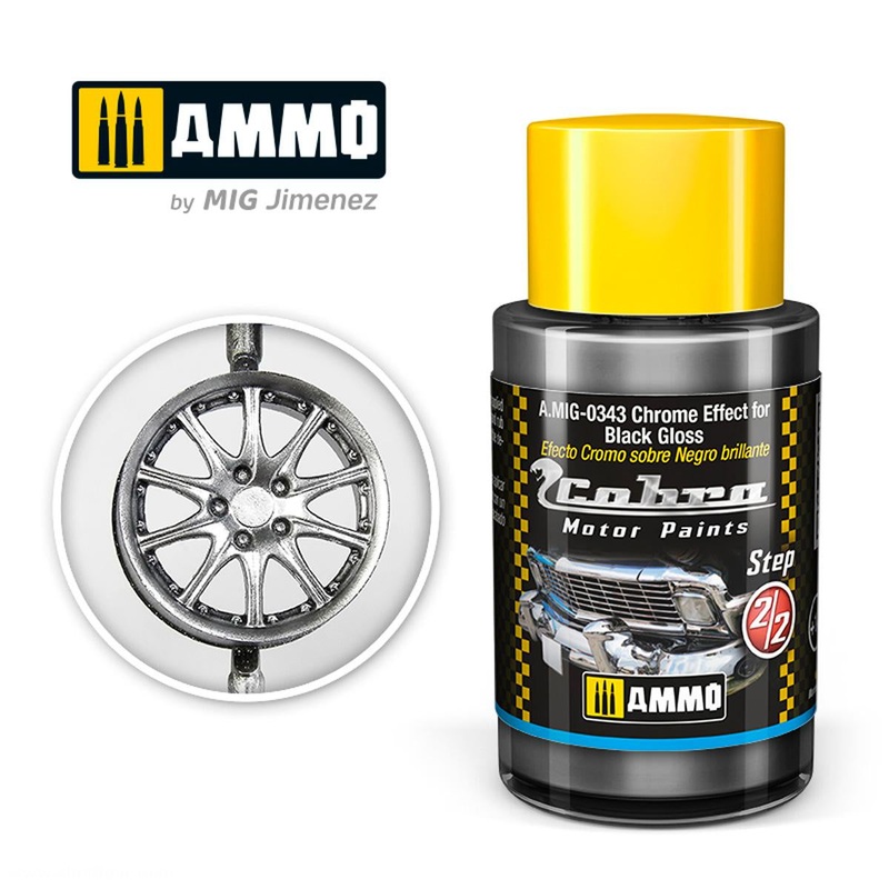 AMMO - 0343 Cobra Motor Chrome Effect for Black Gloss