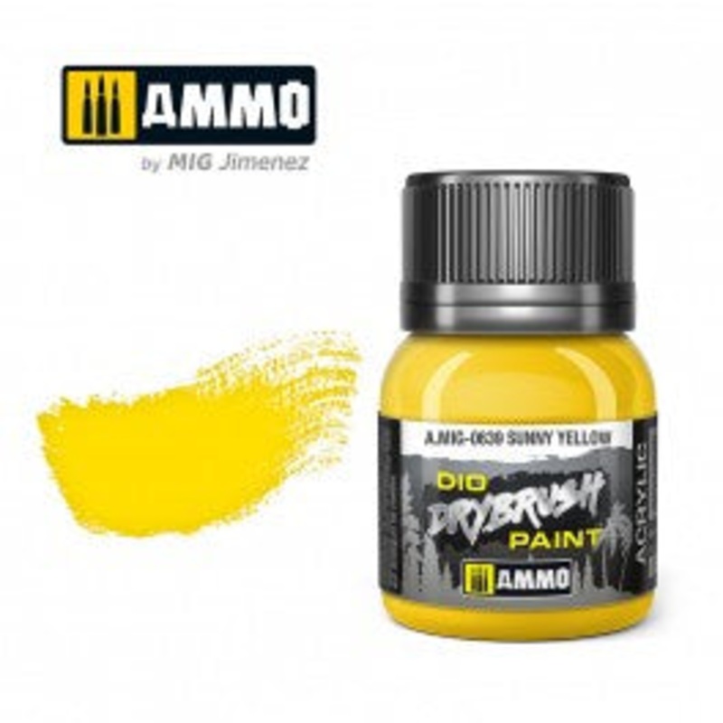 AMMO - 0639 DRYBRUSH Sunny Yellow