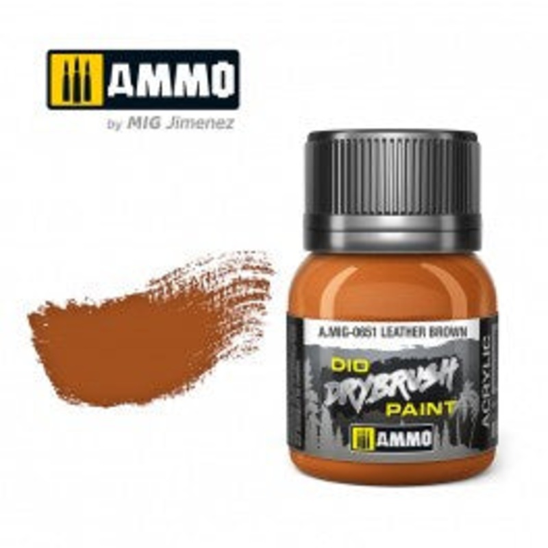 AMMO - 0651 DRYBRUSH Leather Brown