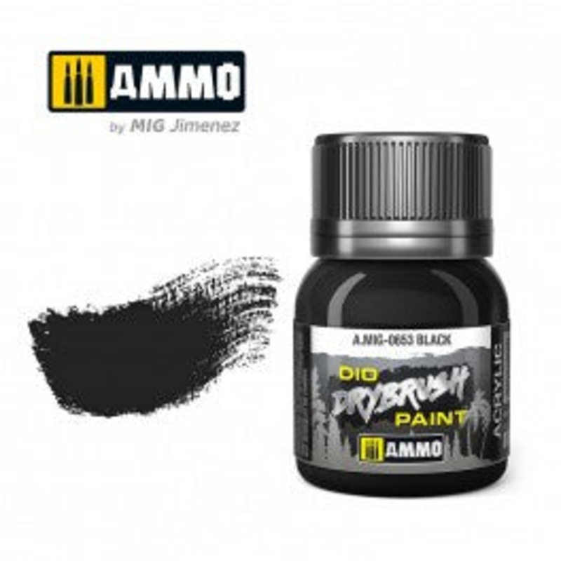 AMMO - 0653 DRYBRUSH Black Brown