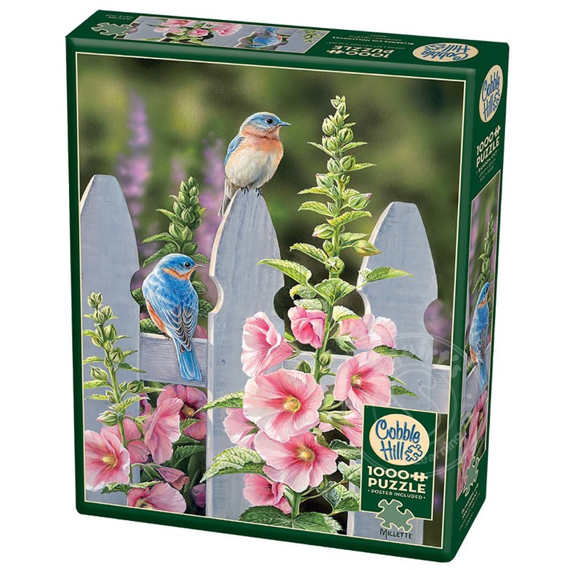 Cobble Hill - Bluebirds and Hollyhocks (1000pcs)