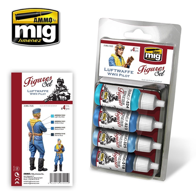 AMMO - 7025 Luftwaffe WWII Pilot (Paint Set)
