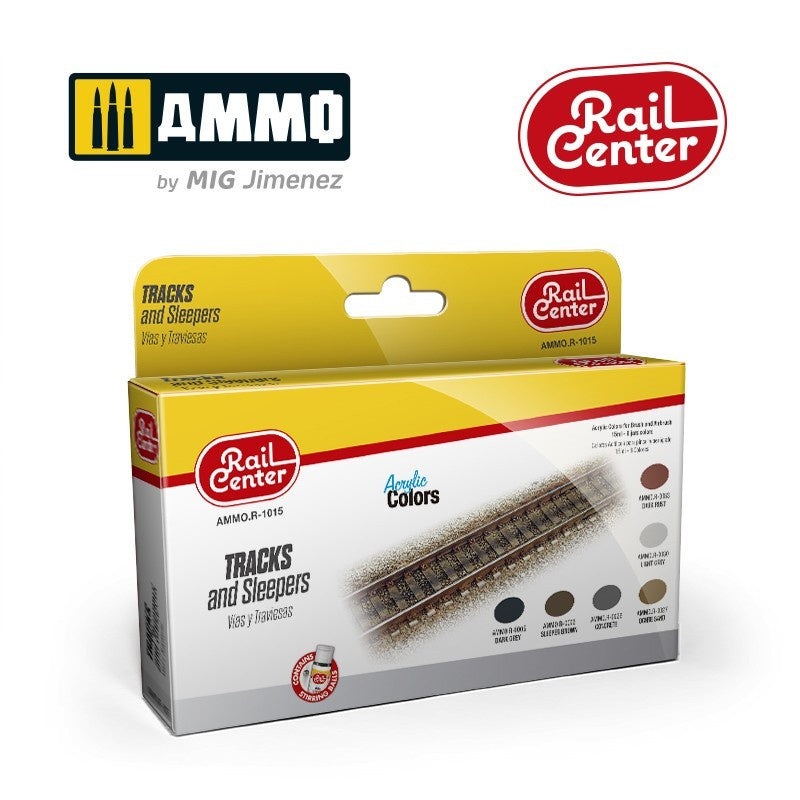 AMMO - R-1015 Tracks and Sleepers (Paint Set)