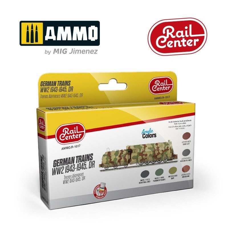 AMMO - R-1017 German Trains WW2 1943-1945 DR. (Paint Set)