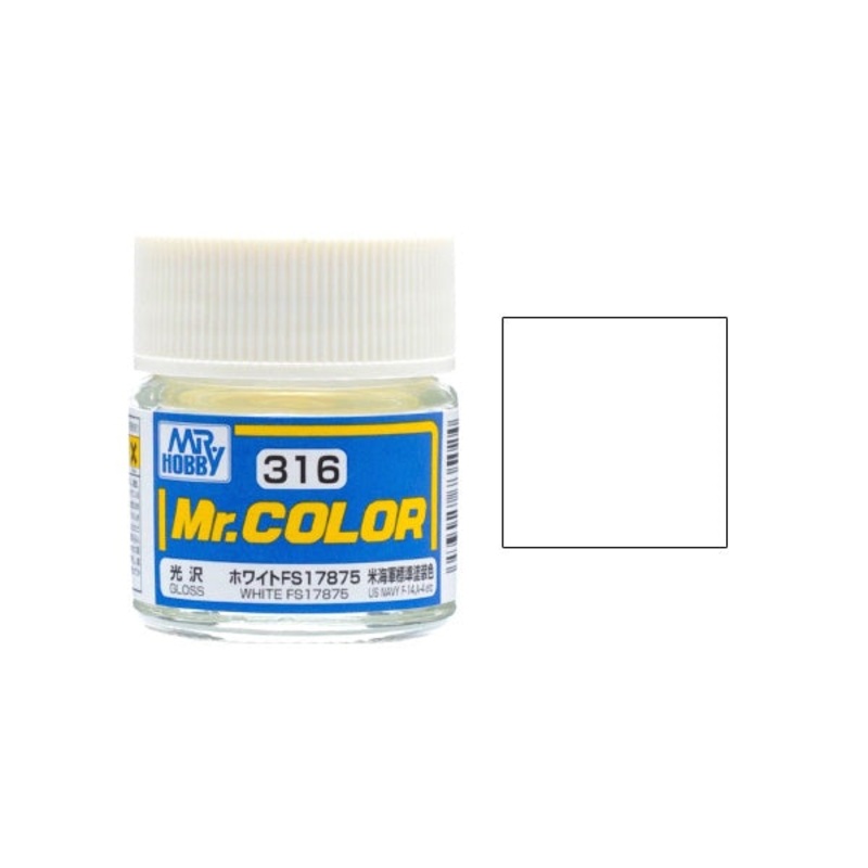 Mr.Color - C316 FS17875 Insignia White (Semi-Gloss) (10ml)