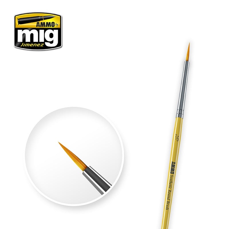 AMMO - #3/0 Synthetic Round Brush