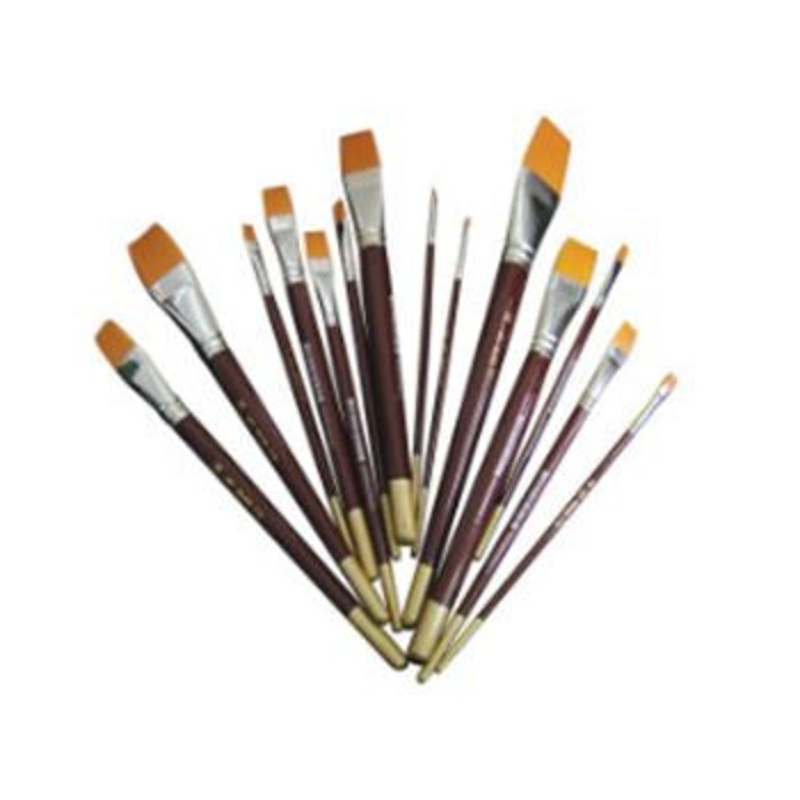 ArtBoard - #2 Flat Golden Taklon Brush