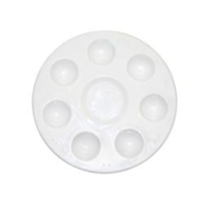 Plastic Paint Palette 8 Well - Round