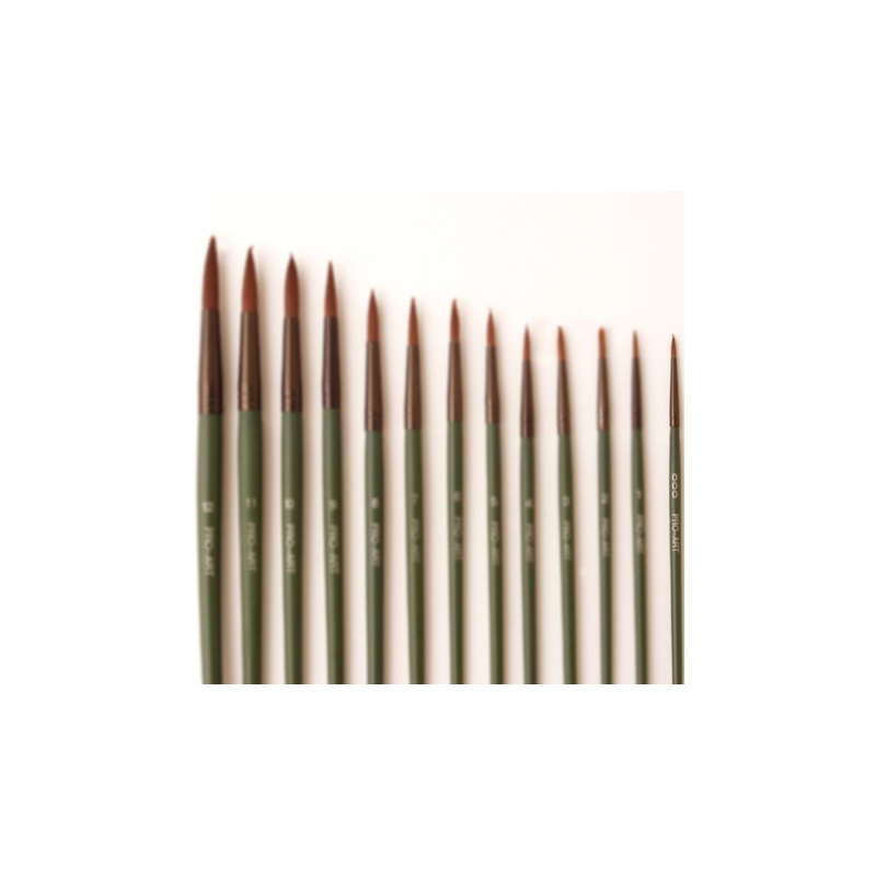 PRO-ART - #000 Round 426BR Nylon Brush Green