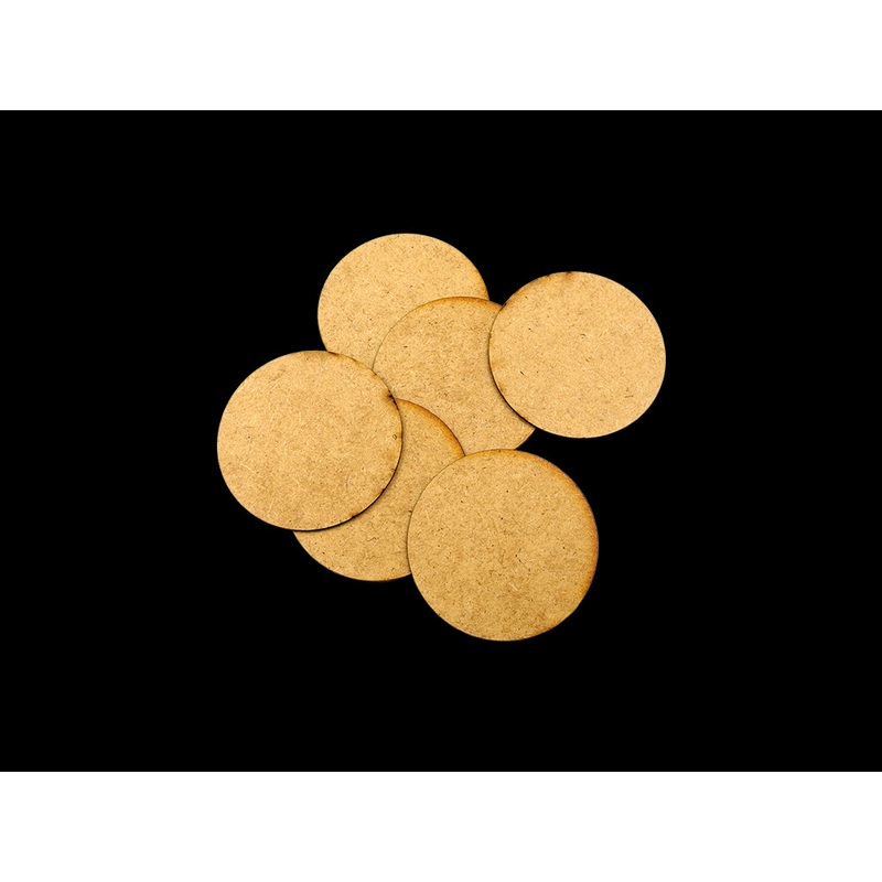 Micro Art Studio - HDF 3mm Bases Round 60mm (5) H10023