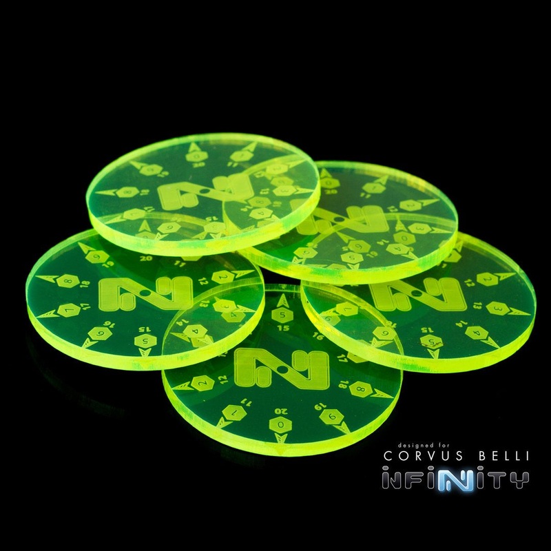 Warsenal - Mini Smoke Template Pack - Fluorescent Green