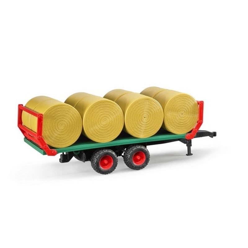 Bruder - Bale Transport trailer w/ 8 Round Bales