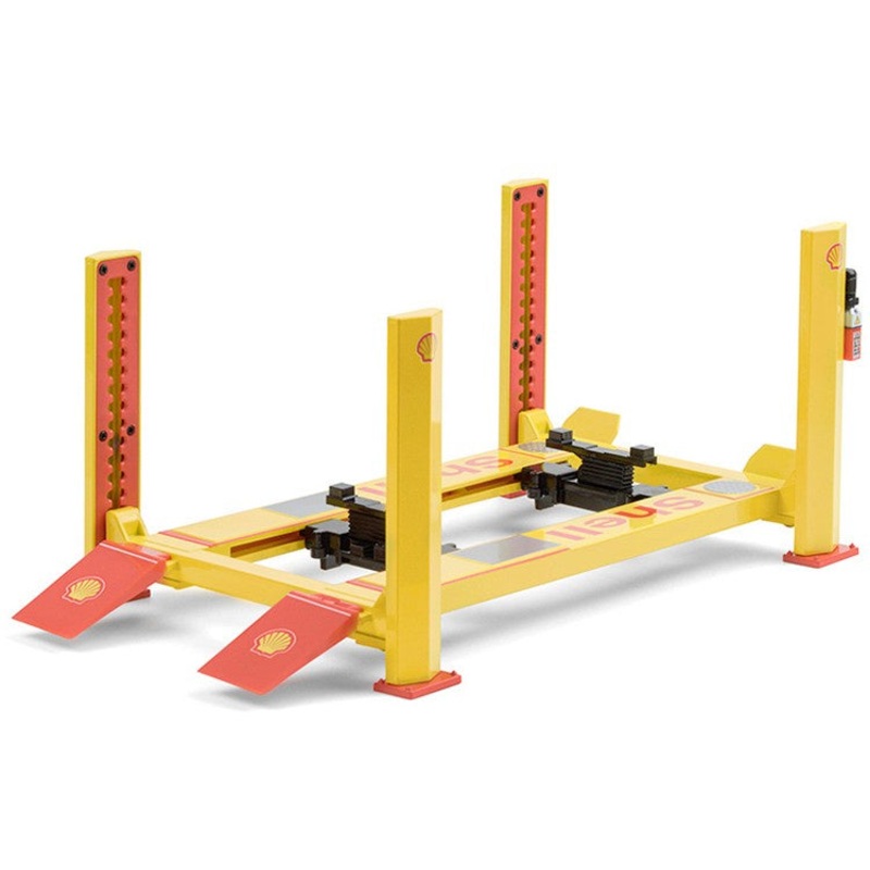 Greenlight - 1/18 Four Post Lift (Shell Oil #2 Yellow)