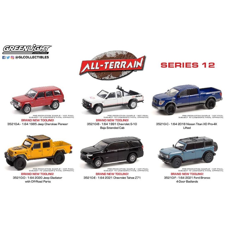 Greenlight - 1/64 All-Terrain Series 12 (Sold Individually)