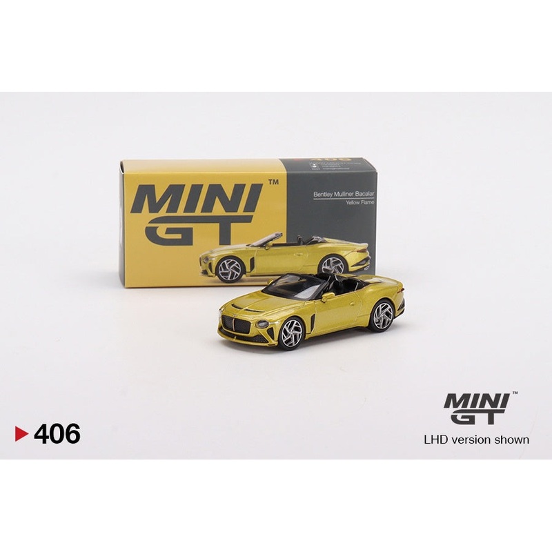 Mini GT - 1/64 Bentley Mulliner Bacalar (Yellow Flame)