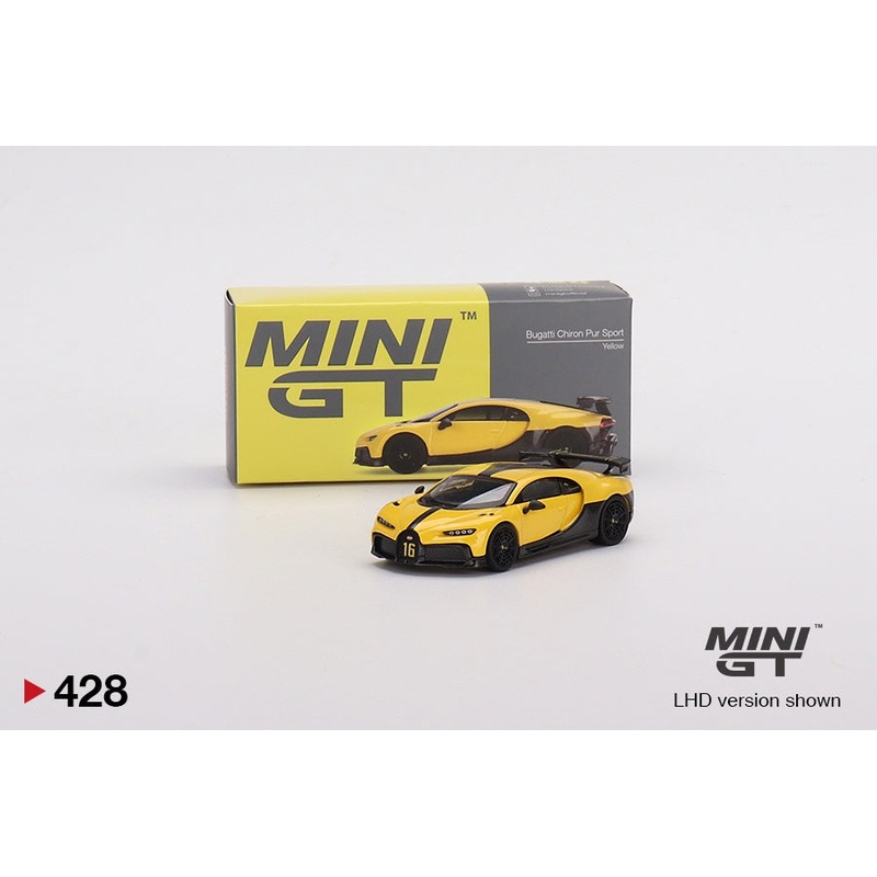 Mini GT - 1/64 Bugatti Chiron PUR Sport (Yellow)
