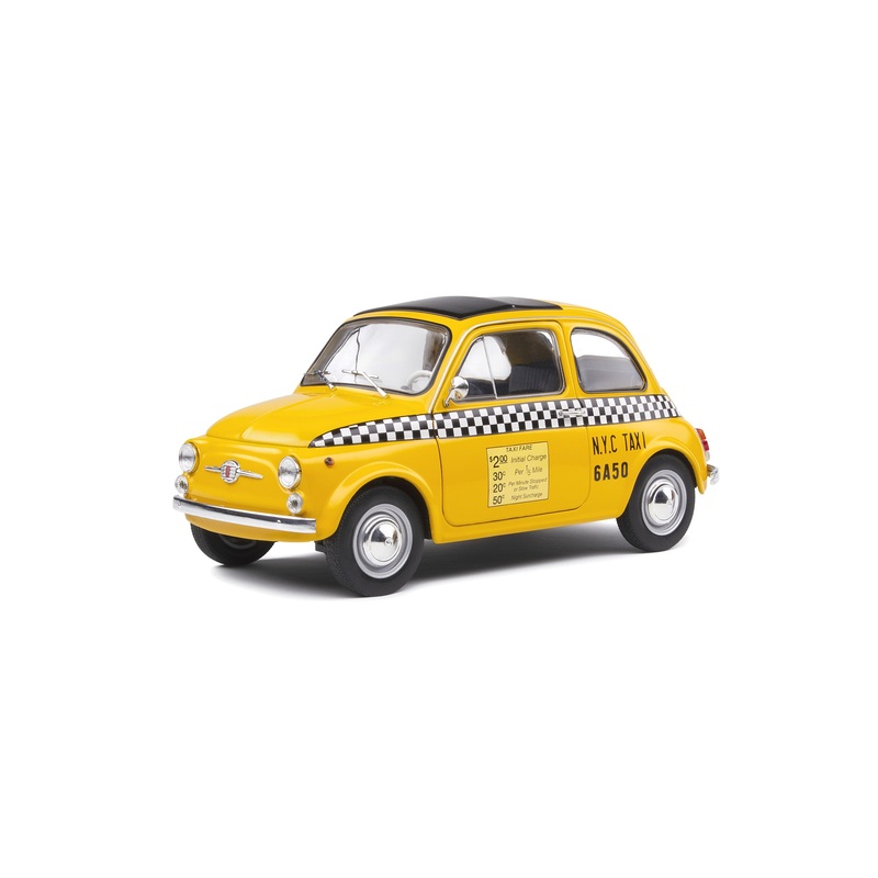 Solido - 1/18 Fiat 500 NYC Taxi Yellow 1965