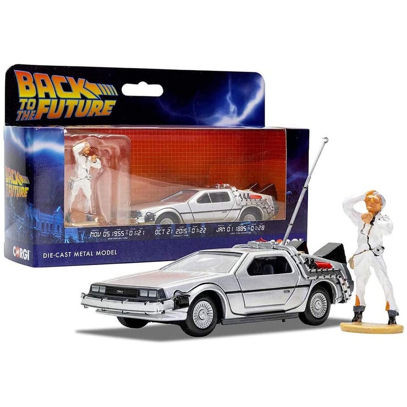 Corgi - 1/36 Back To The Future Delorean & Doc Brown