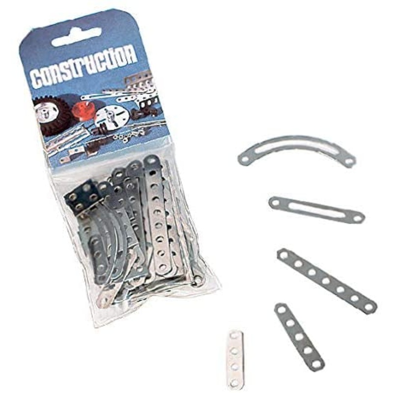 Eitech - 102 Spares Set 2-9 Hole Flat Pieces & Metal Plates